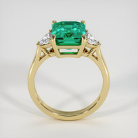 3.29 Ct. Emerald Ring, 18K Yellow Gold 3