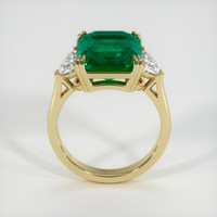 5.22 Ct. Emerald Ring, 18K Yellow Gold 3