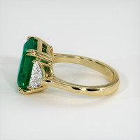 5.22 Ct. Emerald Ring, 18K Yellow Gold 4