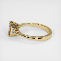 1.71 Ct. Orangish Brown Sapphire Ring, 18K Yellow Gold 4