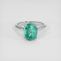 4.00 Ct. Emerald Ring, Platinum 950 1