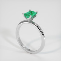 0.81 Ct. Emerald Ring, Platinum 950 2