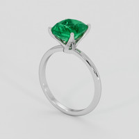 3.37 Ct. Emerald Ring, Platinum 950 2
