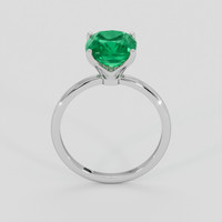 3.37 Ct. Emerald Ring, Platinum 950 3