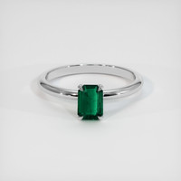 0.46 Ct. Emerald Ring, Platinum 950 1