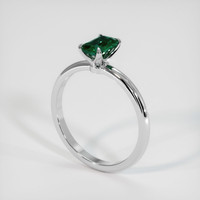 0.46 Ct. Emerald Ring, Platinum 950 2