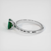 0.46 Ct. Emerald Ring, Platinum 950 4