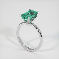 3.72 Ct. Emerald Ring, Platinum 950 2