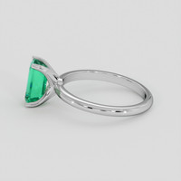 1.57 Ct. Emerald Ring, Platinum 950 4