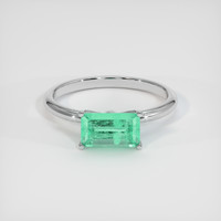 1.24 Ct. Emerald Ring, Platinum 950 1