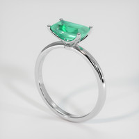 1.24 Ct. Emerald Ring, Platinum 950 2