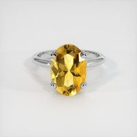 3.66 Ct. Gemstone Ring, Platinum 950 1