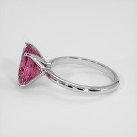 5.11 Ct. Purplish Pink Rhodolite Garnet Ring, Platinum 950 4