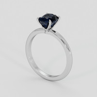 1.63 Ct. Blue Spinel Ring, Platinum 950 2