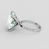10.50 Ct. Bluish Green Aquamarine Ring, Platinum 950 4