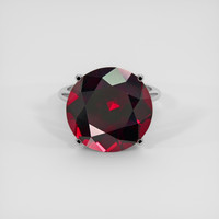 19.33 Ct. Red Garnet Ring, Platinum 950 1