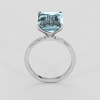 4.98 Ct. Blue Aquamarine Ring, Platinum 950 3