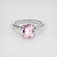 3.07 Ct. Pink Sapphire Ring, Platinum 950 1