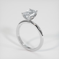2.52 Ct. White Sapphire Ring, Platinum 950 2