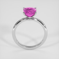 3.50 Ct. Purplish Pink Sapphire Ring, Platinum 950 3