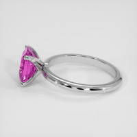 3.50 Ct. Purplish Pink Sapphire Ring, Platinum 950 4