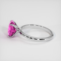 2.08 Ct. Pink Sapphire Ring, Platinum 950 4