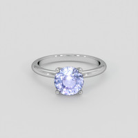 2.13 Ct. Bluish Purple Sapphire Ring, Platinum 950 1