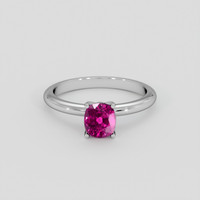 1.24 Ct. Pink Sapphire Ring, Platinum 950 1