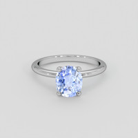1.56 Ct. Blue Sapphire Ring, Platinum 950 1