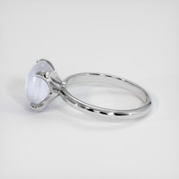 4.25 Ct. Grey Sapphire Ring, Platinum 950 4