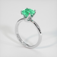 1.31 Ct. Emerald Ring, Platinum 950 2