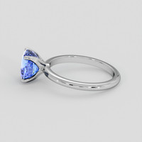 2.77 Ct. Blue Sapphire Ring, Platinum 950 4