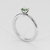 0.47 Ct. Bluish Green Sapphire Ring, Platinum 950 2