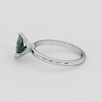 0.83 Ct. Green Sapphire Ring, Platinum 950 4