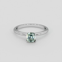 1.20 Ct. Green Sapphire Ring, Platinum 950 1