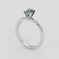 1.20 Ct. Green Sapphire Ring, Platinum 950 2
