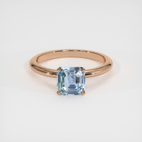 1.58 Ct. Blue Sapphire Ring, 14K Rose Gold 1