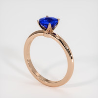 1.09 Ct. Blue Sapphire Ring, 14K Rose Gold 2