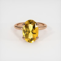 3.66 Ct. Gemstone Ring, 14K Rose Gold 1