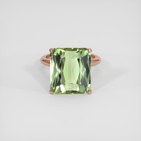 16.69 Ct. Green Tourmaline Ring, 14K Rose Gold 1