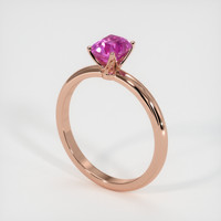 0.88 Ct. Sapphire Ring, 14K Rose Gold 2