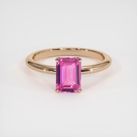 2.03 Ct. Sapphire Ring, 14K Rose Gold 1