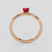 0.60 Ct. Ruby Ring, 14K Rose Gold 3