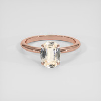 1.75 Ct. Peach Sapphire Ring, 14K Rose Gold 1