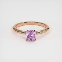 1.18 Ct. Pink Sapphire Ring, 14K Rose Gold 1