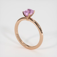 1.18 Ct. Pink Sapphire Ring, 14K Rose Gold 2