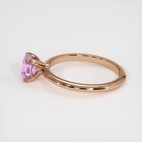 1.18 Ct. Pink Sapphire Ring, 14K Rose Gold 4