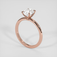 2.05 Ct. White Sapphire Ring, 14K Rose Gold 2