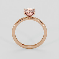 1.53 Ct. Pinkish Brown Sapphire Ring, 14K Rose Gold 3