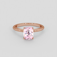 2.52 Ct. Pink Sapphire Ring, 14K Rose Gold 1